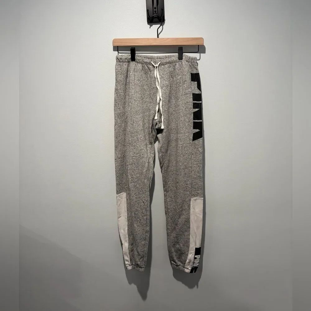Victoria’s Secret PINK Grey White and Black Jogger Sweatpants XS